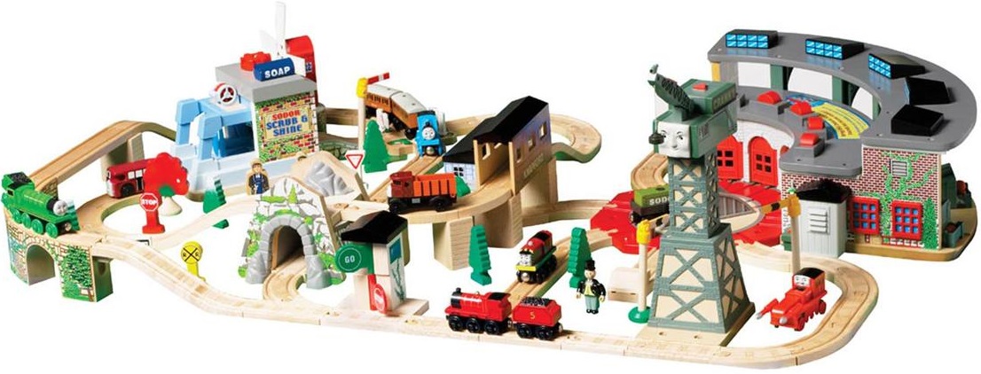 thomas wooden railway mountain tunnel set