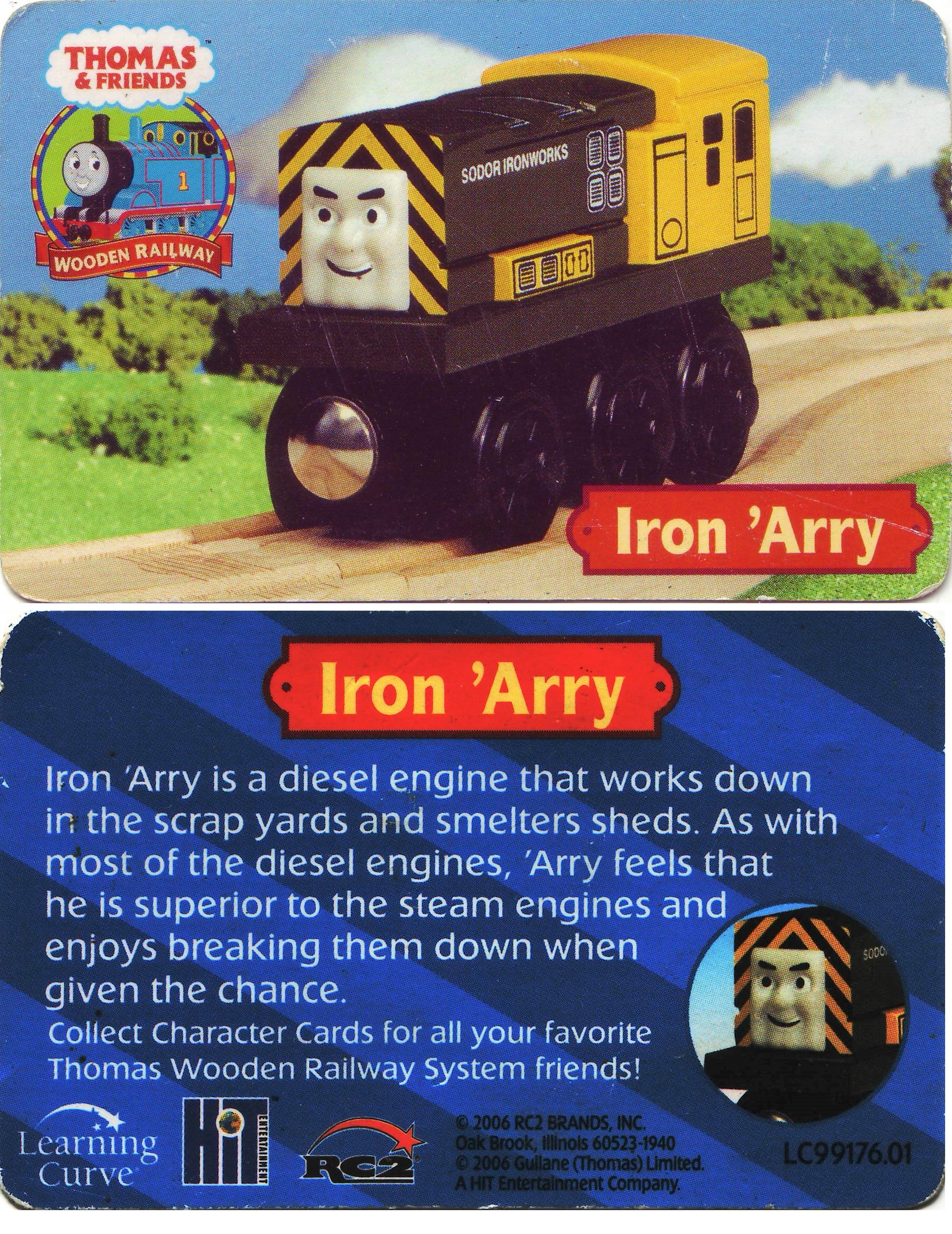 NEW 2009 Learning Curve Wooden Thomas Train Iron’ Arry & Bert 