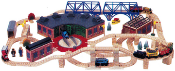 Roundhouse Set 1997 Thomas Wooden Railway Wiki Fandom