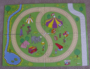 Track side of playmat