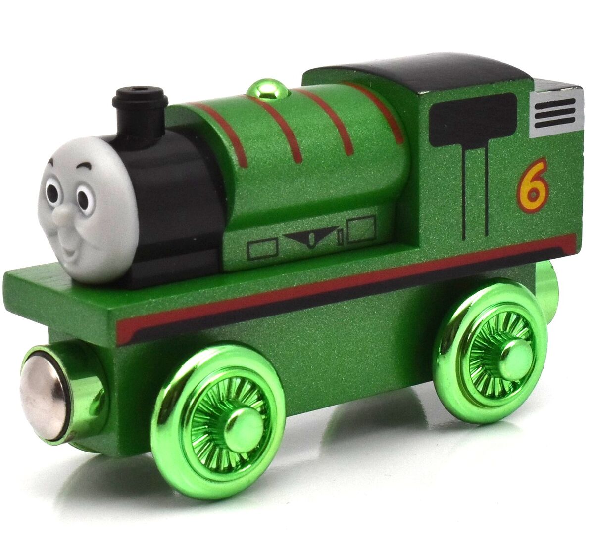 Green Metallic Percy | Thomas Wooden Railway Wiki | Fandom