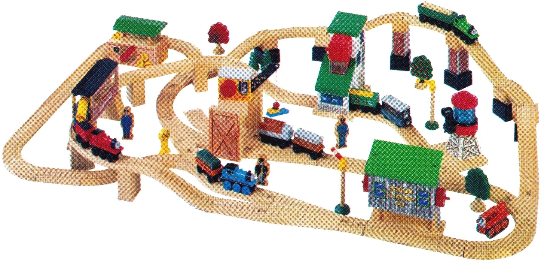 thomas wooden railway lift and load set