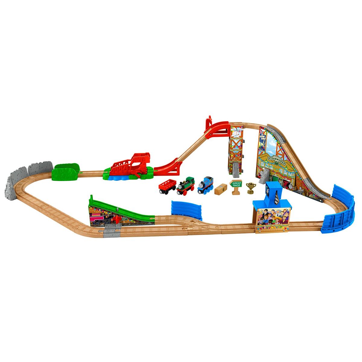 Race Day Relay Set Thomas Wooden Railway Wiki Fandom
