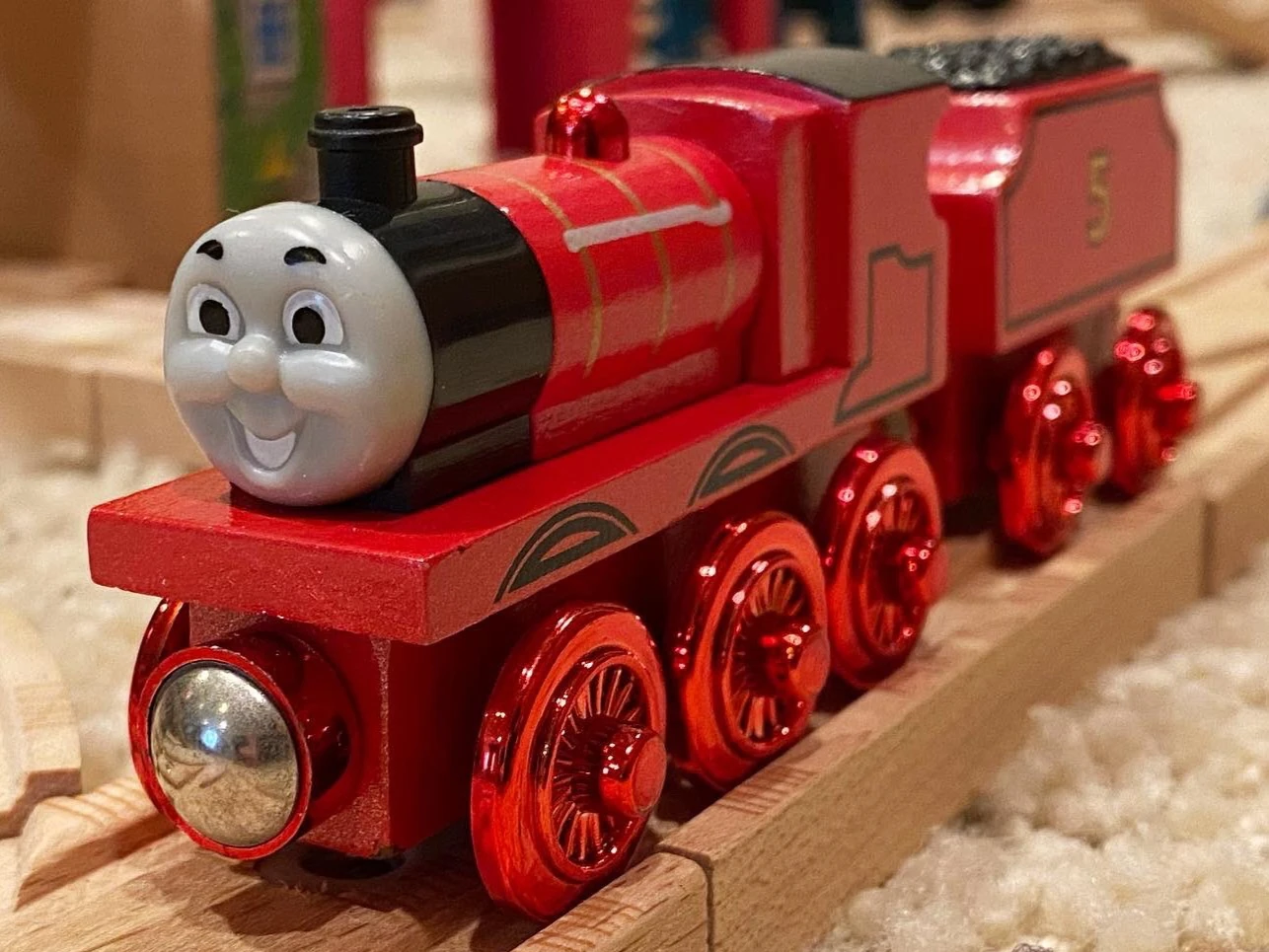 Red Metallic James | Thomas Wooden Railway Wiki | Fandom