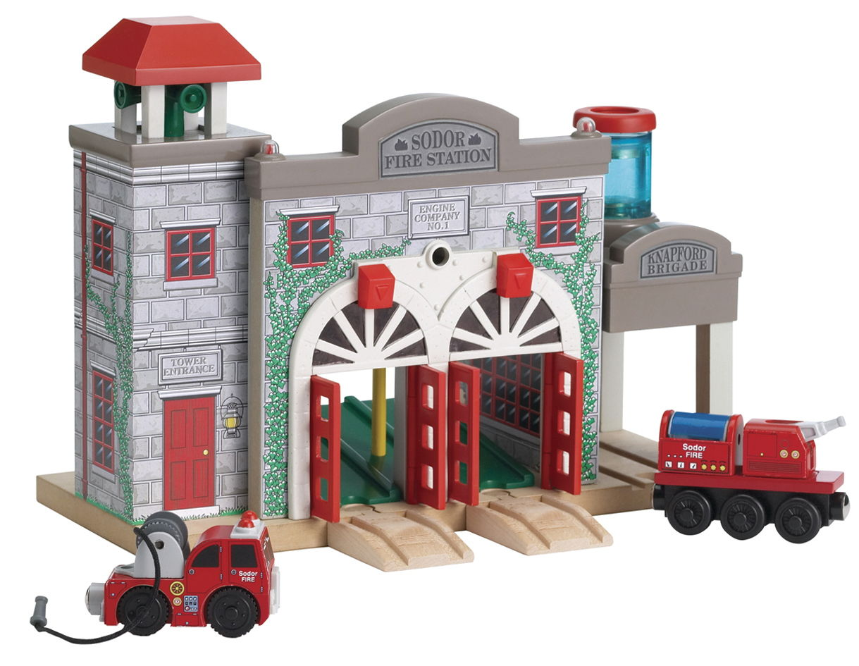 deluxe fire station playset