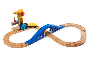 Crane and Cargo Figure 8 Set 2011 Thomas Wooden Railway Wiki Fandom