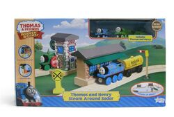 トーマス　木製レール　THOMAS steaming around sodor Fisher Price Thomas and Friends Steaming Around Sodor Solid