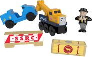 Hay-covered Sir Topham Hatt from Butch's Road Rescue