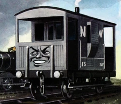 MaliciosoFurgóndeColaSeriedelFerrocarril