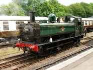 La base en la que Duck es erróneamente ilustrado en Percy la Pequeña Locomotora y Las Ocho Locomotoras Famosas