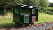 Toby (un carro de vía estrecha impulsado por gasolina en el Ferrocarril Talyllyn)