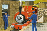 Sir Handel usando un parche