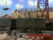 Los cobertizos en construcción en la tercer temporada