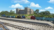 LocomotoraFugitiva118.png (2,54 MB) Stephen, Glynn y Millie frente al parque de los venados en la vigésima primera temporada