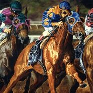 Thoroughbred Race Painting (2)