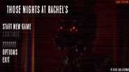 Rachel'S second pose in the Main Menu screen.