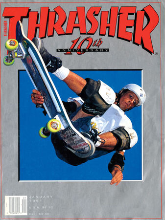 THRASHER スノーボードウェア 1979 STROLLING STONED Thrasher Magazine - January 1990