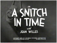 A Snitch in Time title