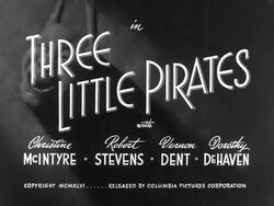 Three Little Pirates title