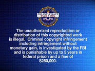 Sony Pictures Home Entertainment FBI anti-piracy warning screen (2004-2012, 4x3)