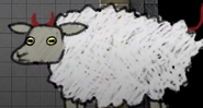 Markus disguised as a sheep.