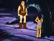 "Thundarr, why are you staring at my chest? Did I spill someth... Oh sh...!!!"