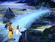 Arial makes a light bridge.