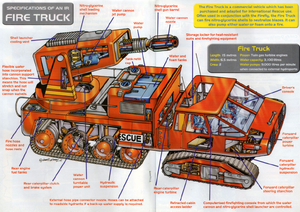 Redan's cutaway of the fire truck