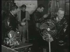 Garry Coxall (on far right) in the Thunderbirds ATV Today documentary