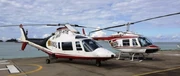 Two helicopters which belonged to Helicopter Seychelles Ltd