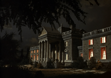 The Manor house at night