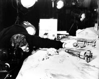 Michael Wilson at work on the set of Cry Wolf