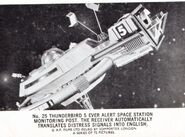 No. 25 Thunderbird 5 ever alert space station monitoring post. The receiver automatically translate distress signals into English