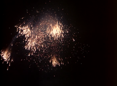 Firework display over Paris