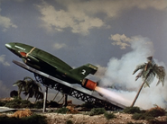 Thunderbird 2 leaves its ramp