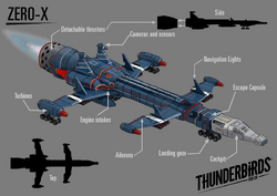 航空機・ヘリコプター THUNDERBIRDS ZERO-X FLYING TYPE 1/144 Thunderbirds Zero-X Flying Type (Plastic model