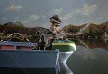 The puppet-size model of the speedboat was previously seen in Stingray