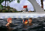 Swimming in the Pool, Tracy Island (The Uninvited)