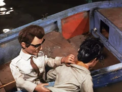 Blackmer gets hauled into the boat