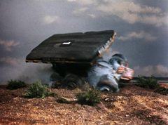 The master car flips over