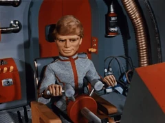 Airlock is directly behind Gordon's seat