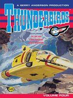 The cover of volume 4, which features artwork of Thunderbird 4
