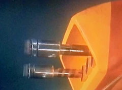 A close-up of Thunderbird 4's battering rams (Day of Disaster)