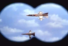 The fighters repainted for use in the "Joe 90" episode "King for a Day"