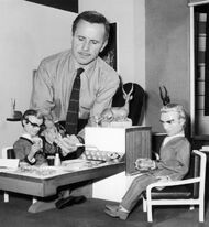 Bob Bell on the set of The Duchess Assignment on November 2, 1965.