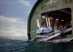 The sealing unit is towed out of Pod 4