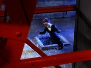 The Professor is knocked off balance!