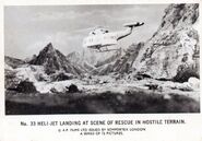 No. 33 Heli-jet landing at scene of rescue in hostile terrain