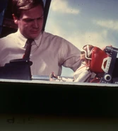 On the set of Captain Scarlet and the Mysterons c. 1967