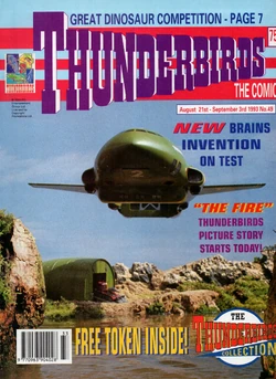 On the cover of , issue 49